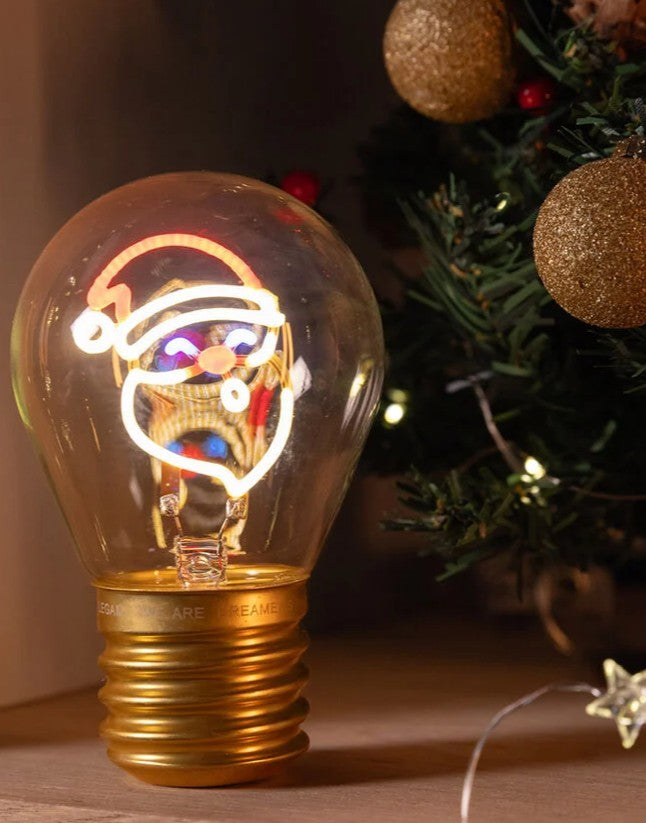Lampe Décorative Ampoule - Père Noël