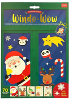 Set de 70 autocollants électrostatiques pour fenêtre - Noël