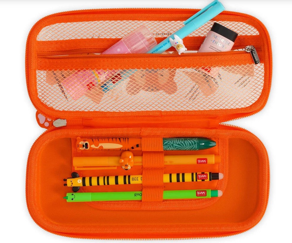 Trousse transparente rigide - Tigre