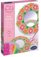 Miroir Mosaïque Fleurs à Diamanter