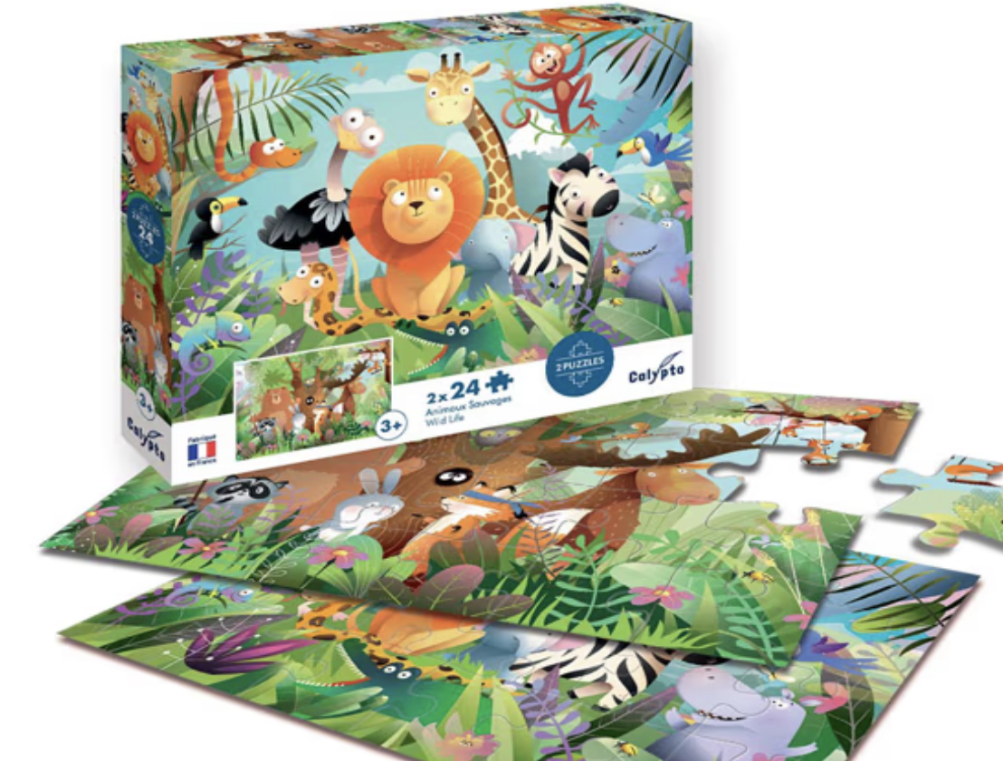 Puzzle - Animaux sauvages - 24 pièces