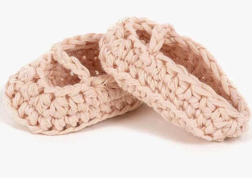 Chaussons ballerines en crochet - Diff couleurs