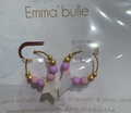 Boucles d'oreilles "Les Dahlias " - Diff Couleurs