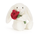 Lapin - Cream Bunny with Rose