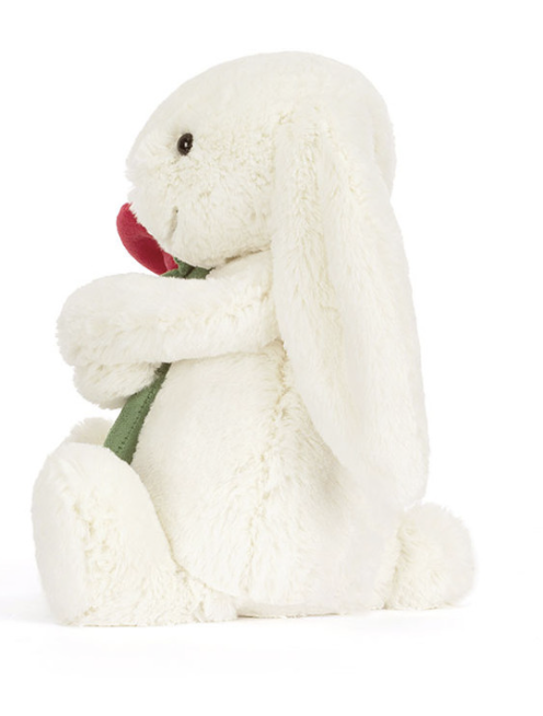 Lapin - Cream Bunny with Rose