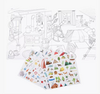 Cahier de coloriage et stickers - L'explorateur