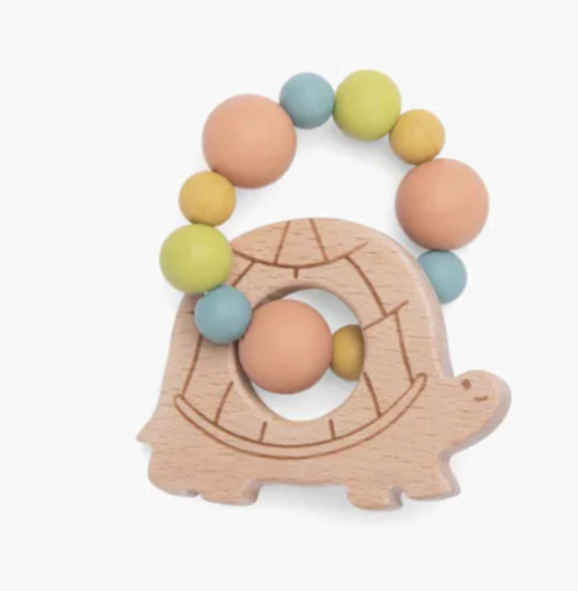 Hochet anneau de dentition - Tortue - Trois petits lapins