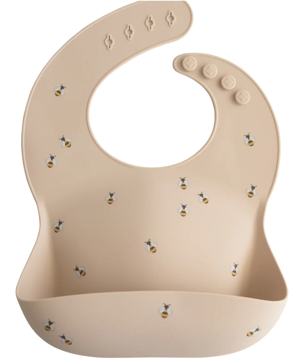 Bavoir en silicone - Abeille