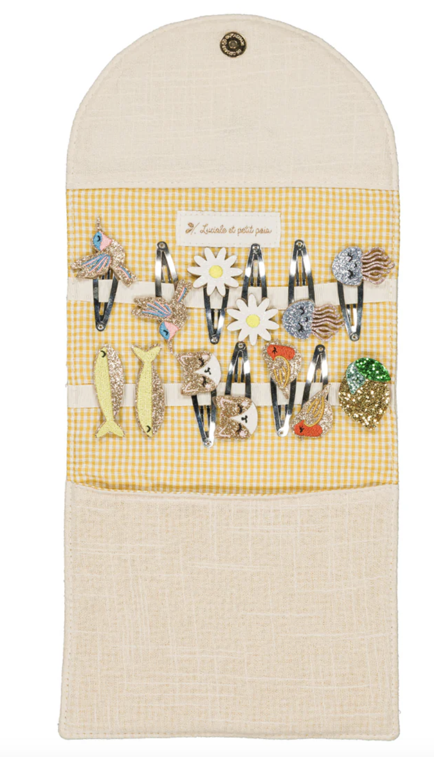 Pochette Porte-Barrettes - Citron