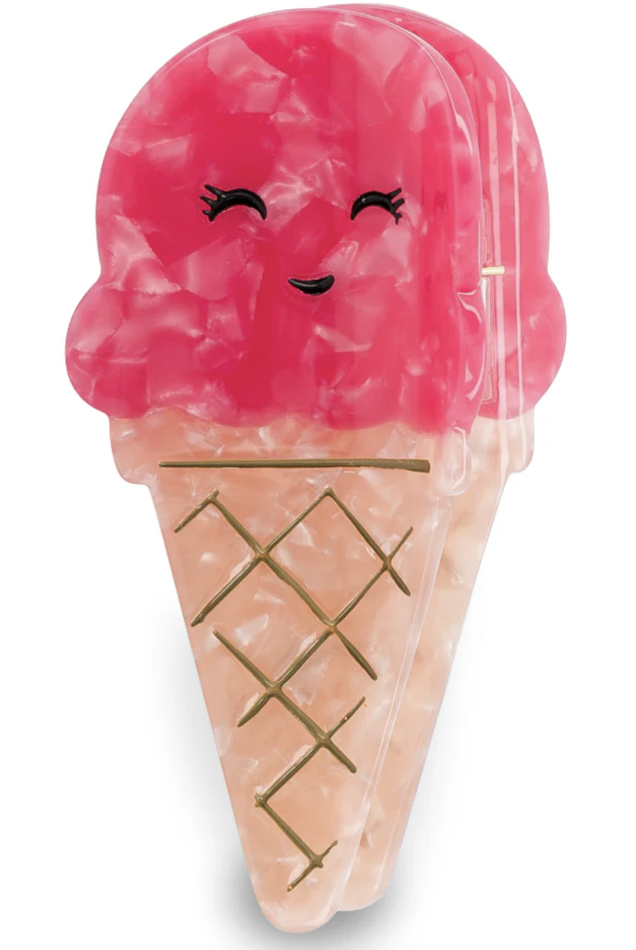 Pince à cheveux - Ice cream - Framboise Originale