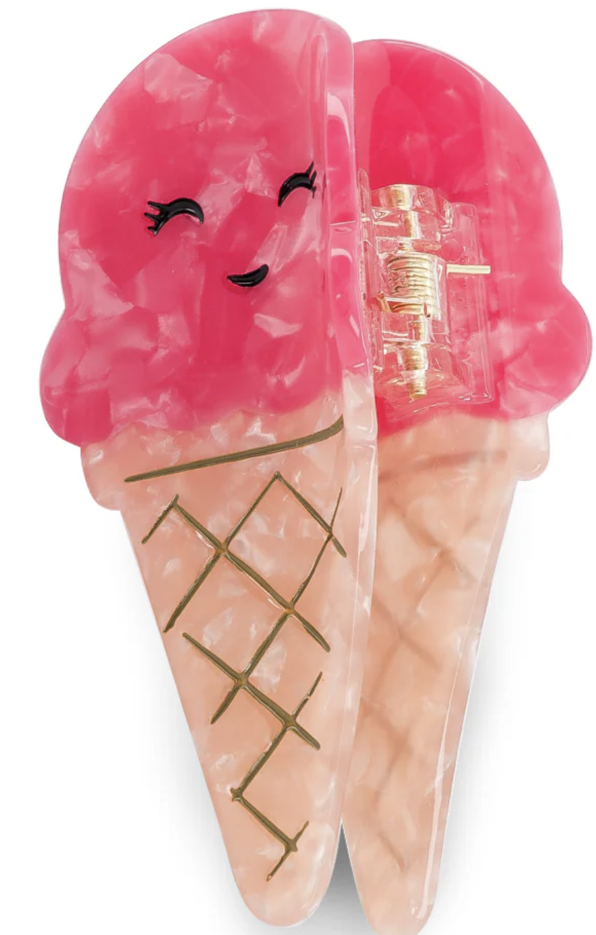 Pince à cheveux - Ice cream - Framboise Originale