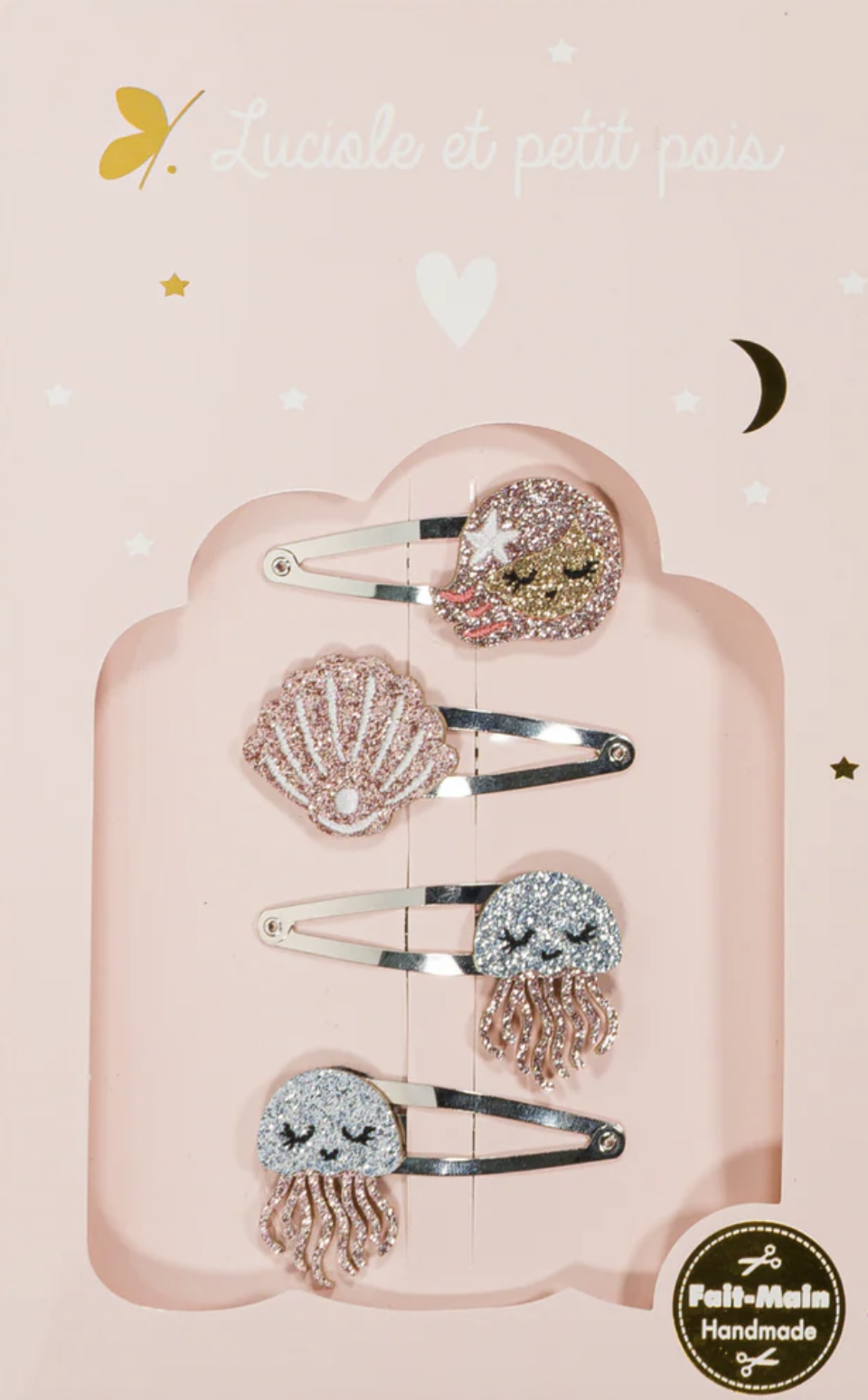 Coffret cadeau - Barrettes Ocean Love Sirène et Méduse