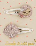 Barrettes - Sirène - Pearly