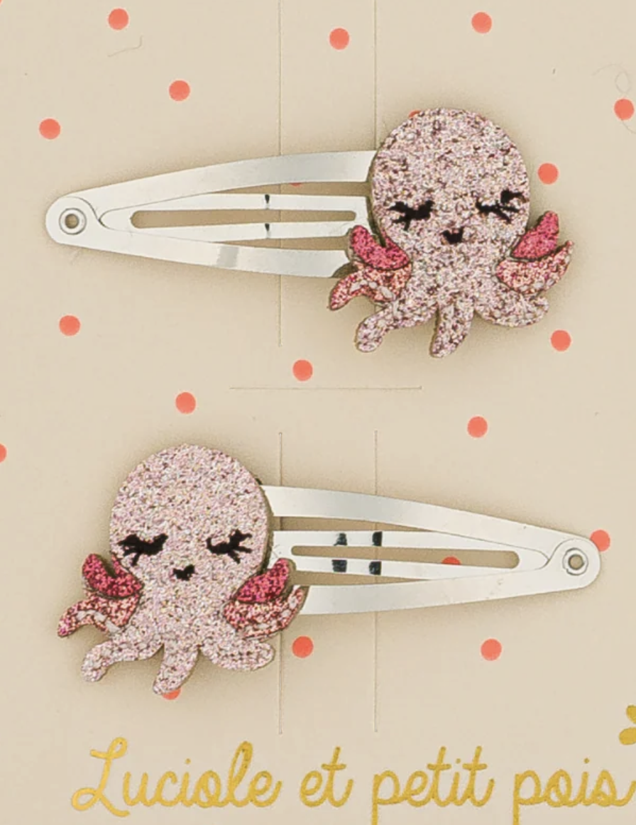 Barrettes - Pieuvre - Otty