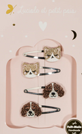Coffret cadeau - Barrettes Lovely Paws - Alba et Kitty