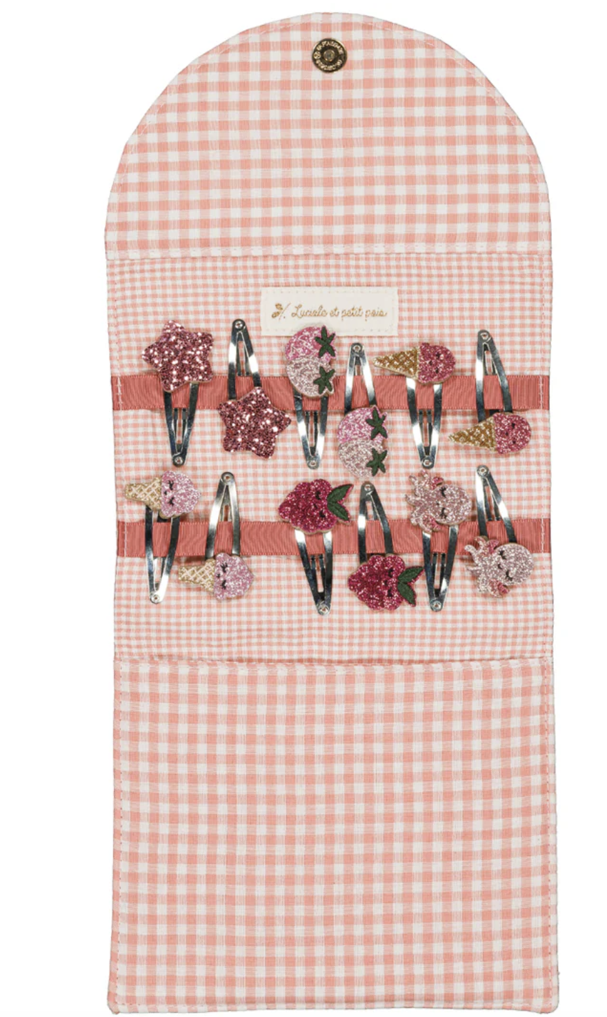 Pochette Porte-Barrettes - Cerise
