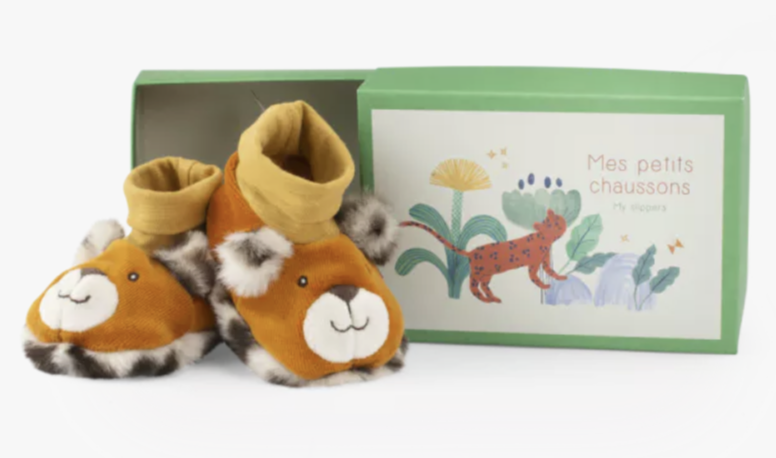 Chaussons léopard  Taïgo - La forêt de Mawa