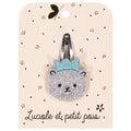 Barrette Ours - Glitter Argenté