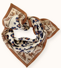 Small Foulard Dupitta - Leopard Rust