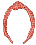 Serre Tête large - vichy Fraise