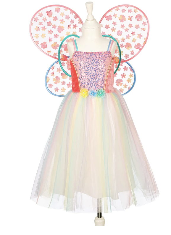 Déguisement - Robe Flora et ses ailes - Diff Taille