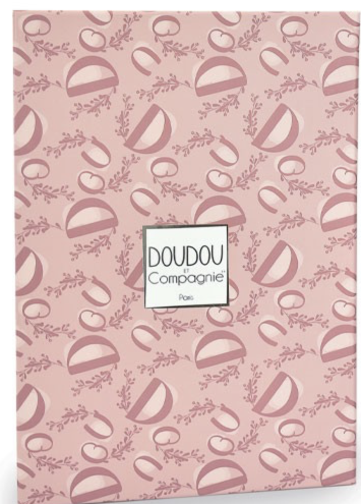 Doudou Lapin Plat - Rose