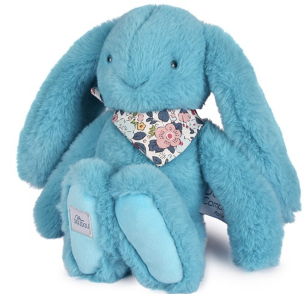 Lapin Fleurette - Turquoise 25 cm
