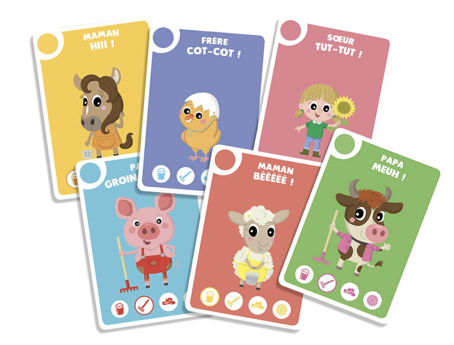 Jeu de cartes - Jeu de 6 familles - En route pour la ferme