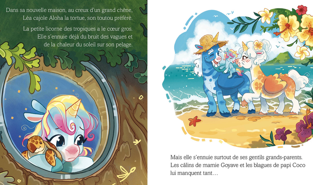 Léa, la licorne se fait des amis