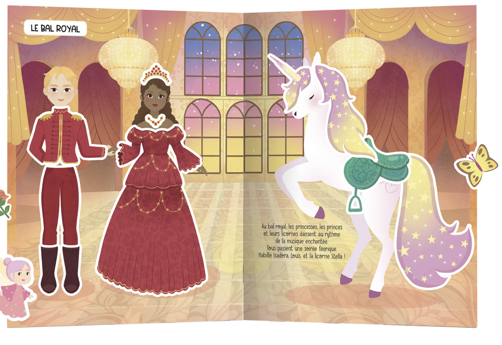 Mes autocollants créatifs - Licornes et princesses