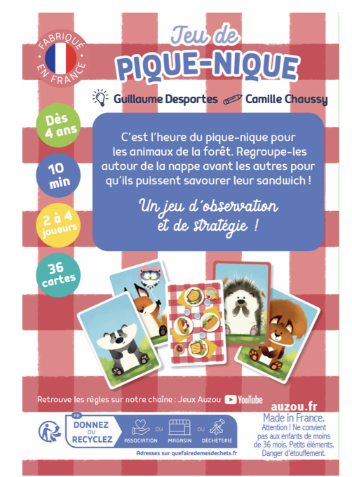 Jeu de cartes - Pique Nique