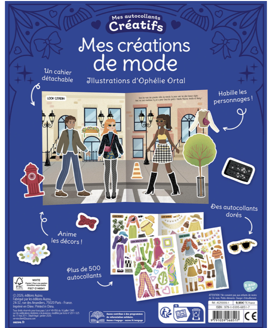 Mes 500 autocollants créatifs - Mes créations de mode