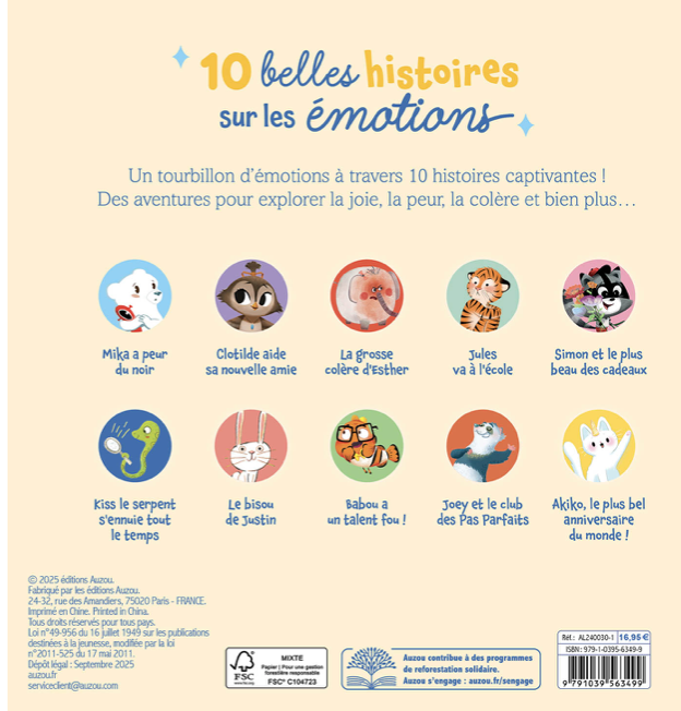 10 belles histoires sur les émotions