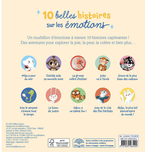10 belles histoires sur les émotions
