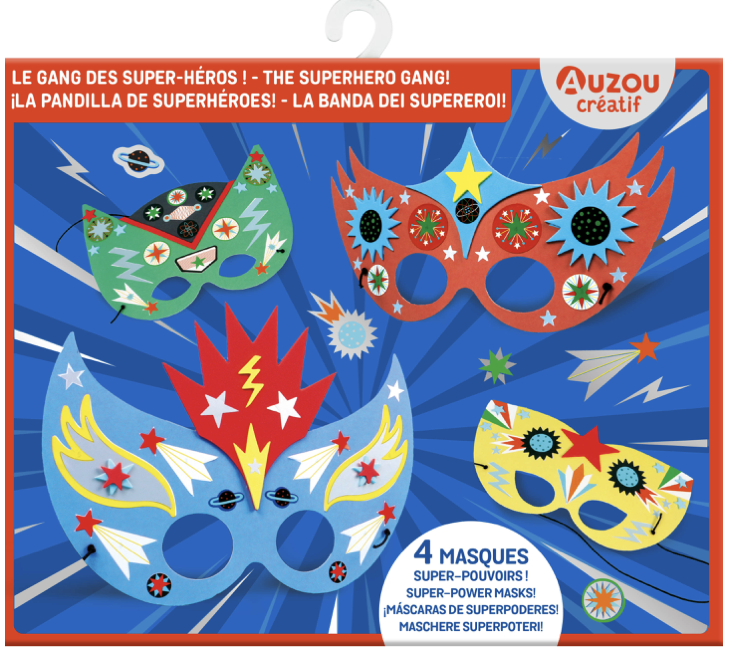 Masques à décorer - Le gang des super héros
