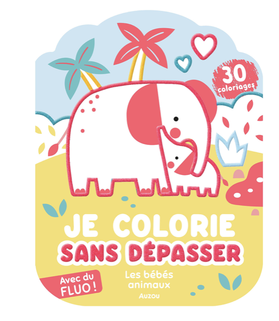 Coloriages fluo - Les bébés animaux