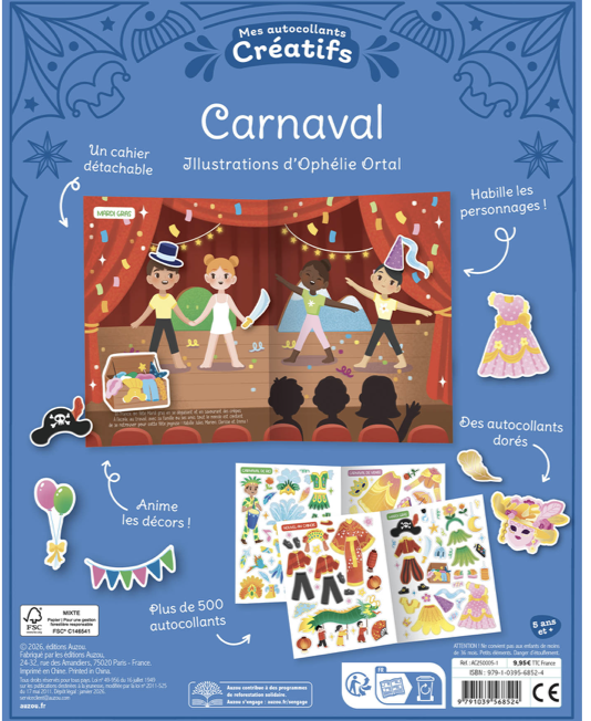 Mes 500 autocollants créatifs - Carnaval