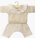 Babies - Ensemble Marion à collerette et bloomer Mastic