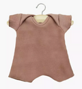 Babies - Body shorty en maille rose argile