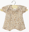 Babies - Body shorty en maille Petites fleurs cacao