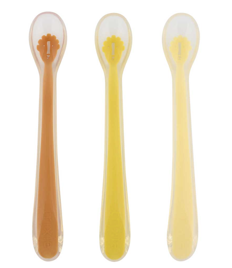 Lot de 3 cuillères d'alimentation - Mr Lion