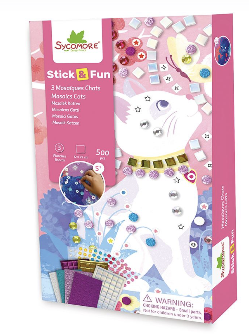Stick'N Fun - Mini mosaïques - Chats