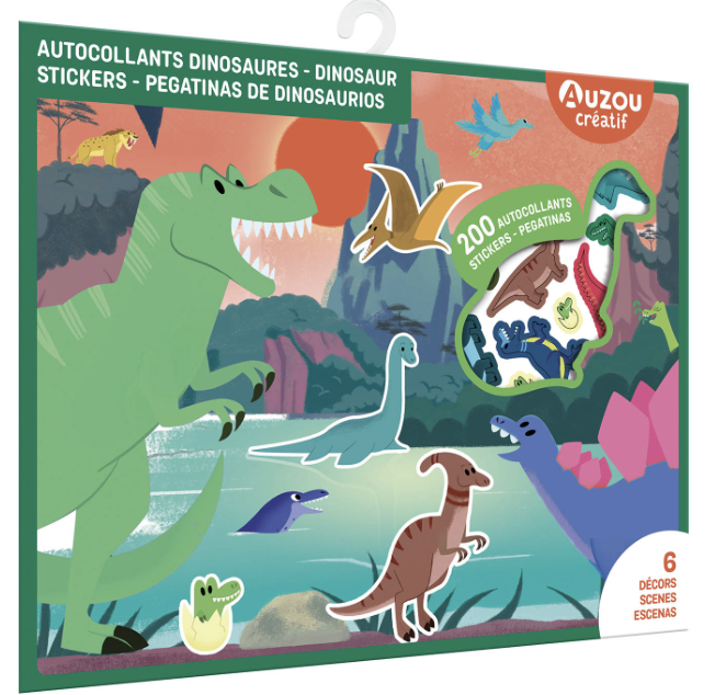 Ma Pochette d'artiste - Autocollants Dinosaures