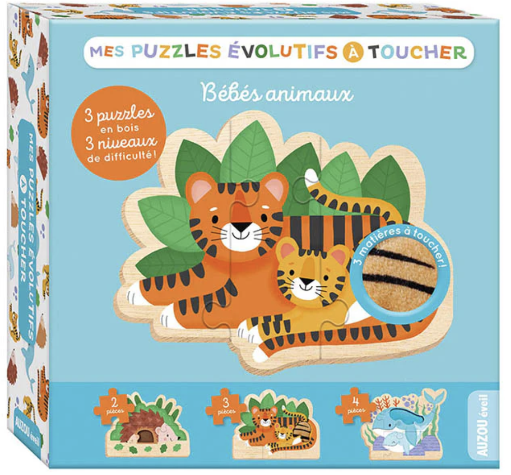 Puzzles évolutifs à toucher