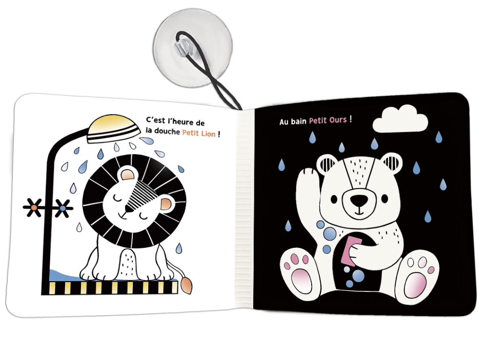 Mon premier livre de bain magique - En noir et blanc!