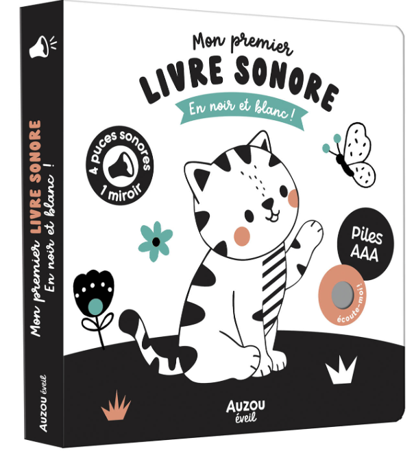 Mon premier livre sonore - En noir et blanc