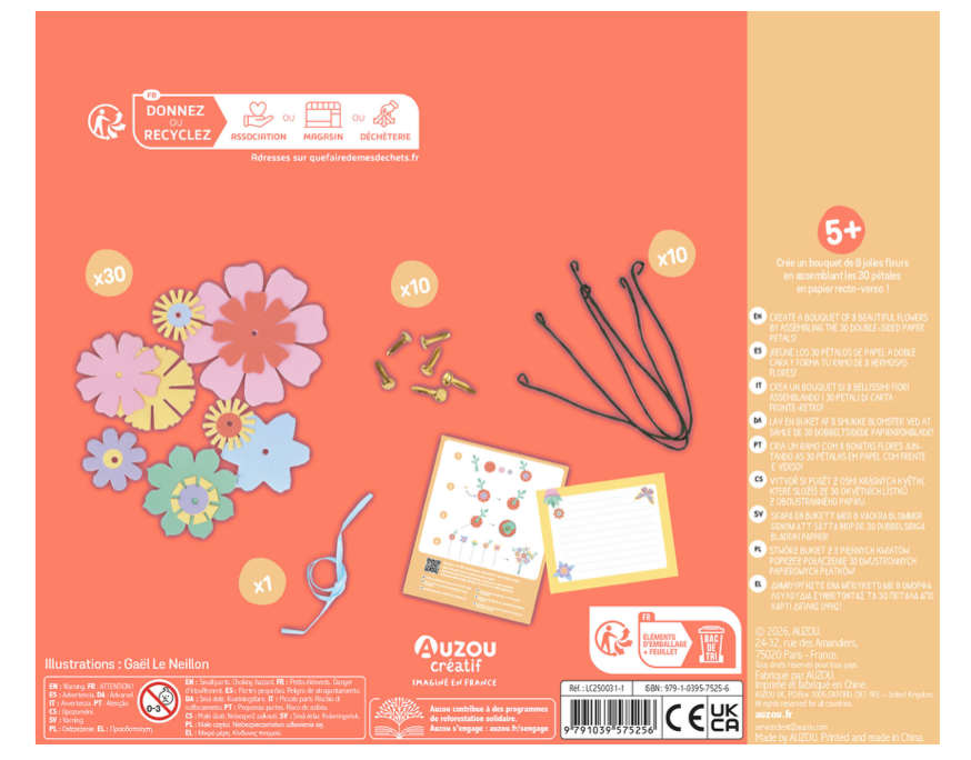 Ma pochette d'artiste - Bouquet de fleurs