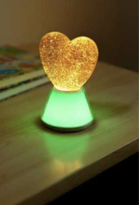 Little L - Lampe à Paillette COEUR
