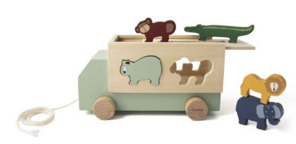 Camion en bois - Animaux