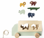 Camion en bois - Animaux